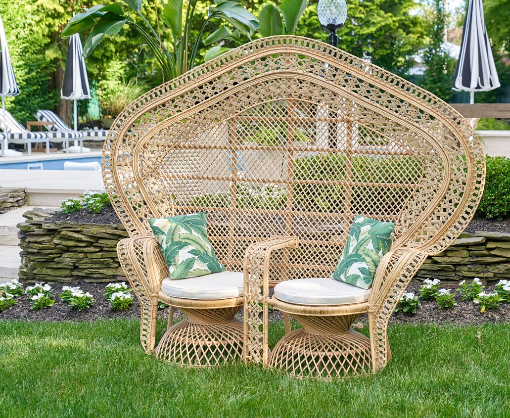 Aurora 70 Rattan Love Seat