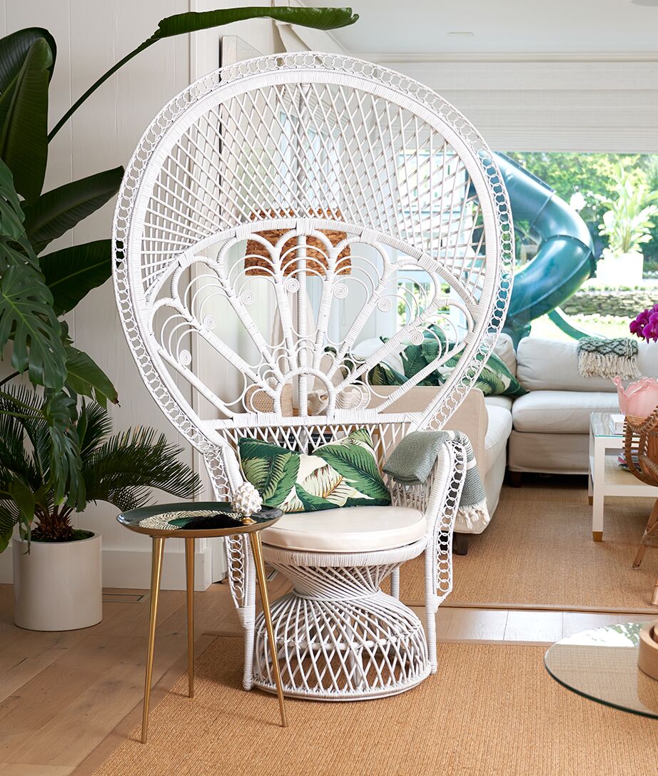 Delila 70" Rattan  Peacock Chair